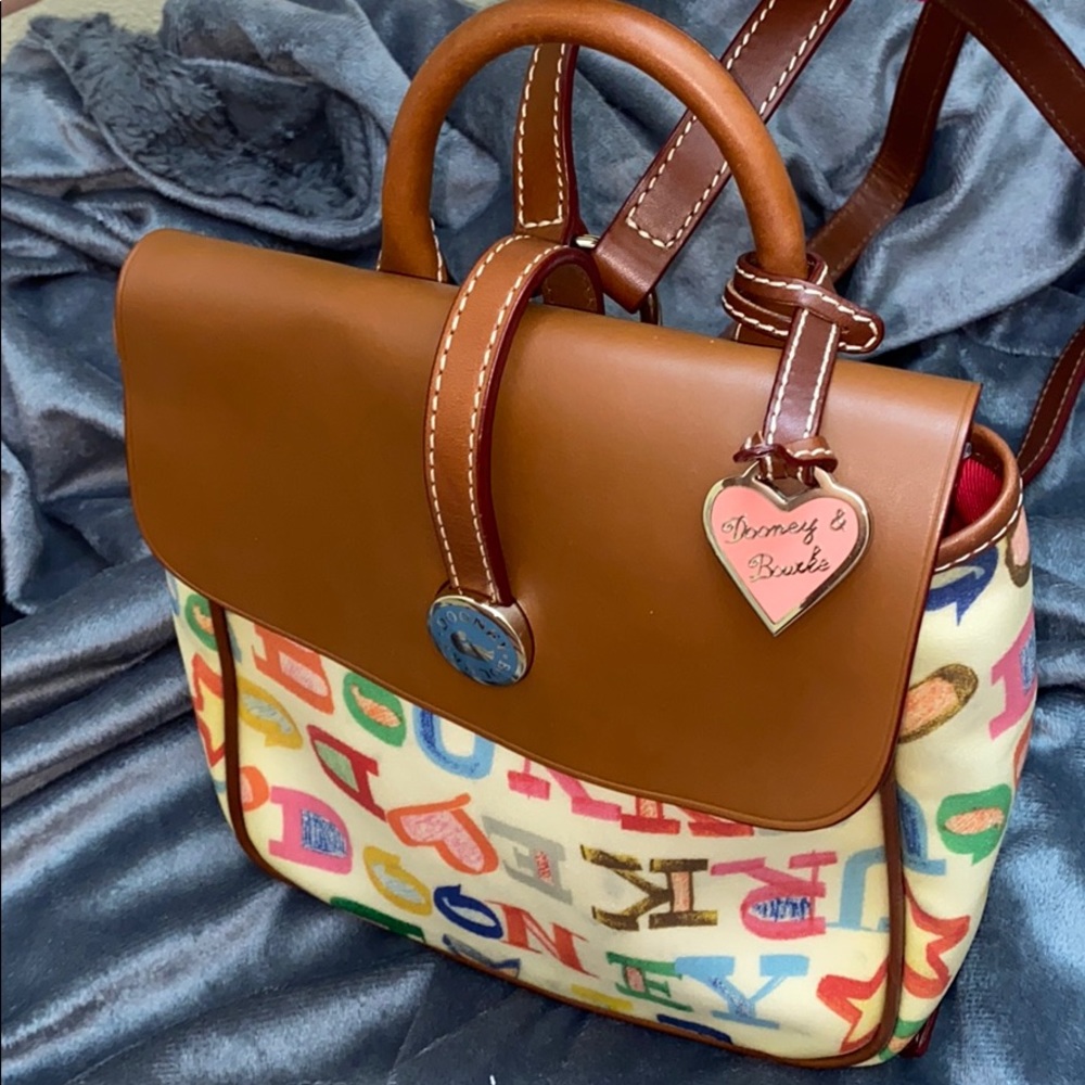 *Vintage* Dooney & Bourke Mini Monogram BackPack